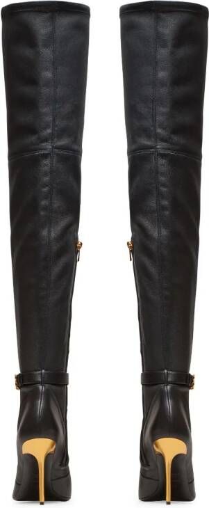 Balmain Raven overknee laarzen Zwart