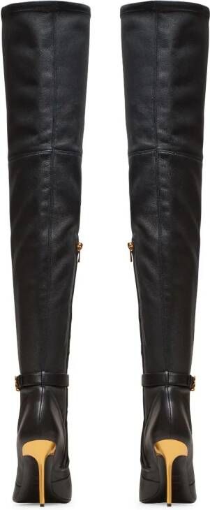 Balmain Raven overknee laarzen Zwart