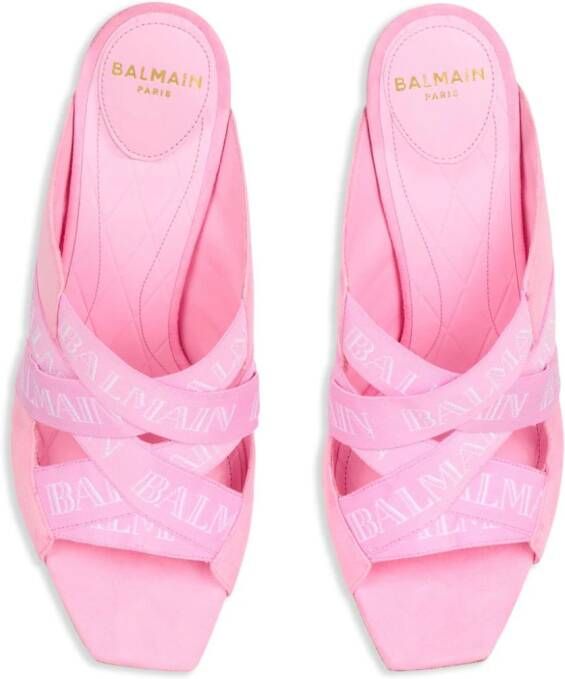 Balmain Ruby leren muiltjes Roze