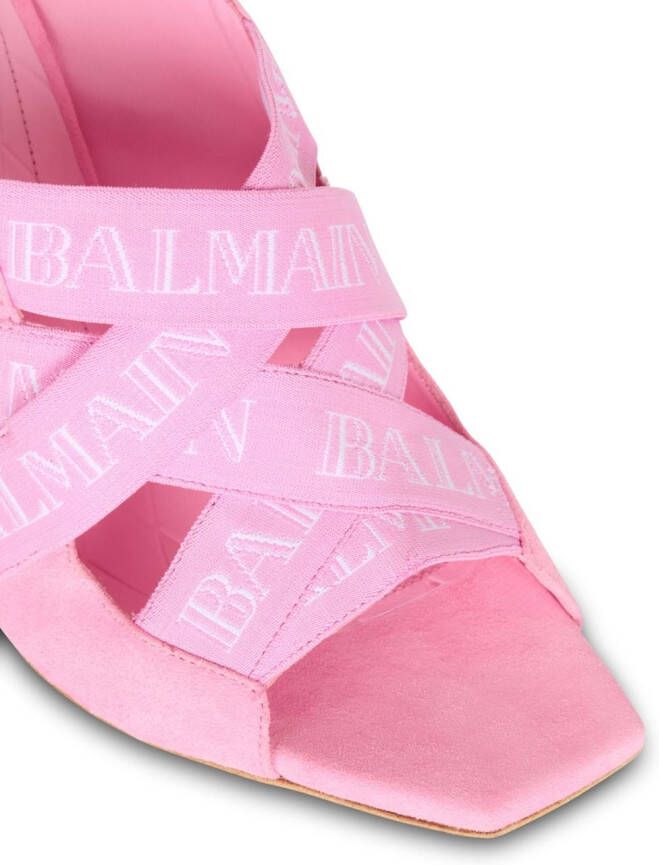 Balmain Ruby leren muiltjes Roze