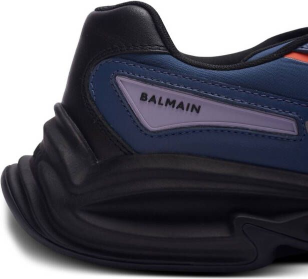 Balmain Run-Row leren sneakers Blauw