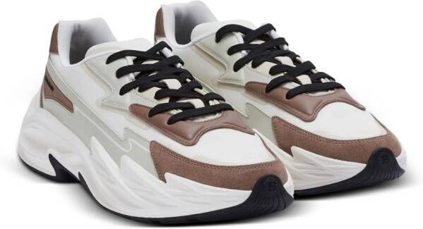 Balmain Run-Row leren sneakers Wit