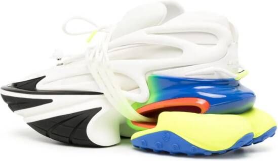 Balmain Sneakers met colourblocking Wit