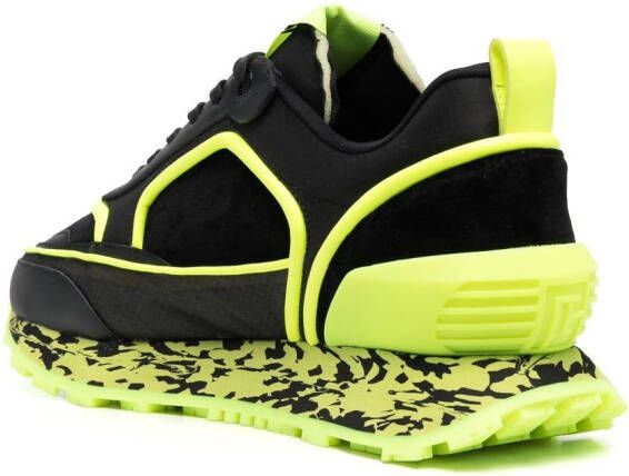 Balmain Sneakers met contrasterende zool Zwart