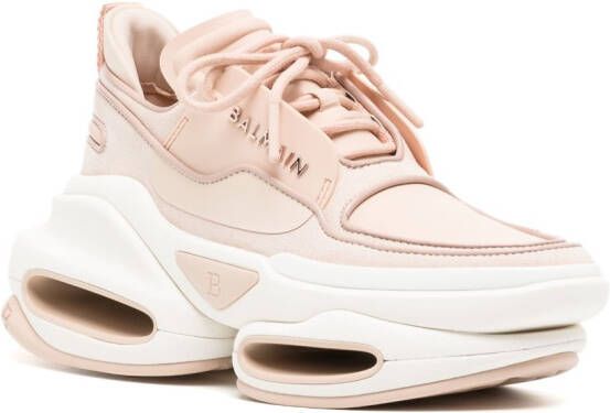 Balmain Sneakers met logoplakkaat Roze