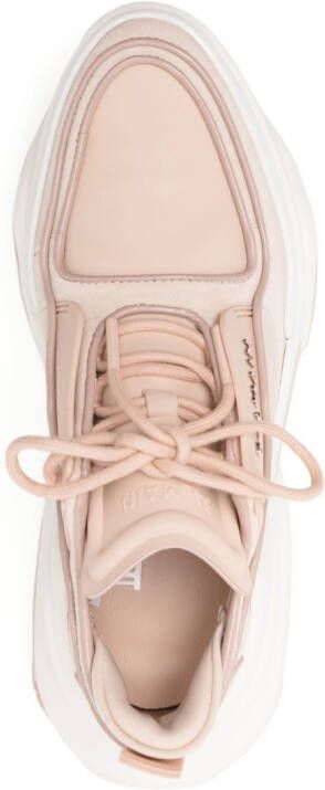 Balmain Sneakers met logoplakkaat Roze