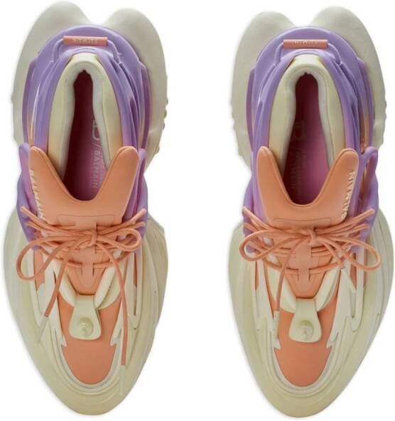 Balmain Unicorn sneakers met vlakken Oranje