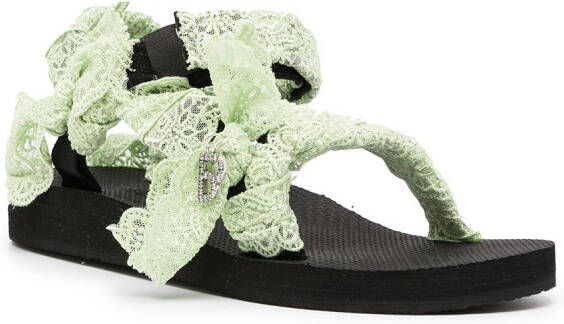 BAPY BY *A BATHING APE Trekky sandalen met kant Zwart