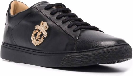 Billionaire Crest low-top sneakers Zwart