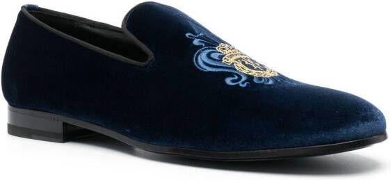 Billionaire Fluwelen loafers Blauw