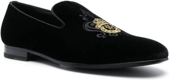 Billionaire Fluwelen loafers Zwart