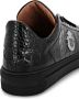 Billionaire Leren sneakers met logoplakkaat en krokodillenprint Zwart - Thumbnail 3