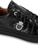 Billionaire Leren sneakers met logoplakkaat en krokodillenprint Zwart - Thumbnail 5