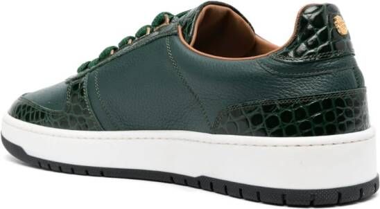 Billionaire Sneakers met krokodillen-reliëf Groen
