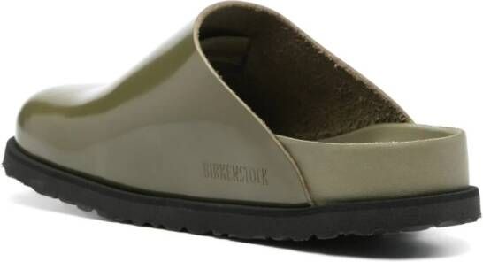 Birkenstock 33 Dougal leren slippers Groen