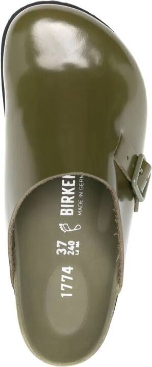 Birkenstock 33 Dougal leren slippers Groen