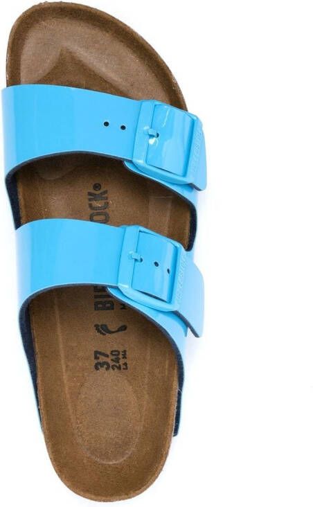 Birkenstock Arizona sandalen met dubbele gesp Blauw