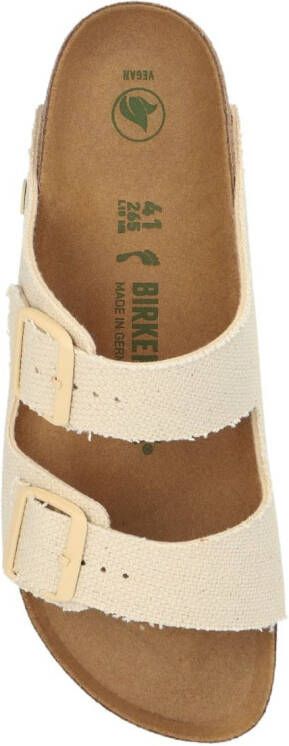 Birkenstock Arizona sandalen met gesp Beige