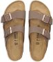 Birkenstock Arizona sandalen met dubbele gesp Bruin - Thumbnail 4
