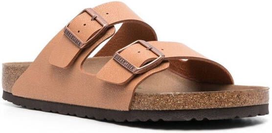 Birkenstock Arizona sandalen met dubbele bandjes Bruin