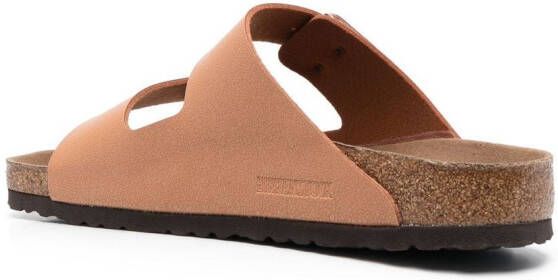 Birkenstock Arizona sandalen met dubbele bandjes Bruin