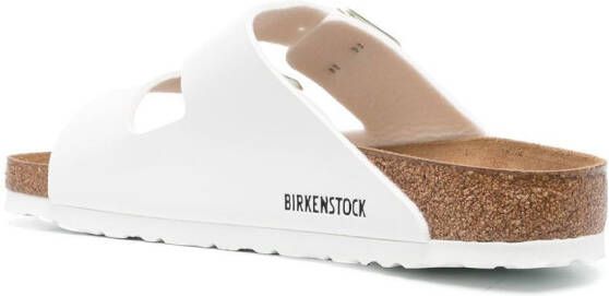 Birkenstock Arizona sandalen met dubbele bandjes Wit