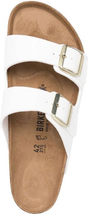 Birkenstock Arizona sandalen met dubbele bandjes Wit