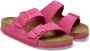 Birkenstock Arizona slippers met dubbele bandjes Roze - Thumbnail 2