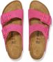Birkenstock Arizona slippers met dubbele bandjes Roze - Thumbnail 4