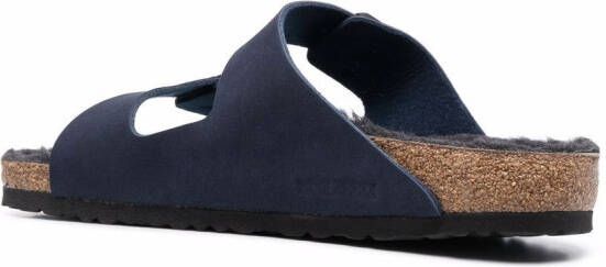Birkenstock Arizona lammy sandalen Blauw