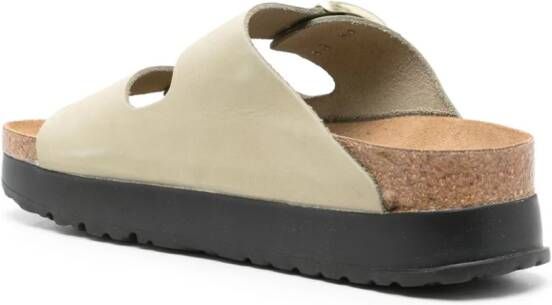 Birkenstock Arizona sandalen met plateauzool Beige