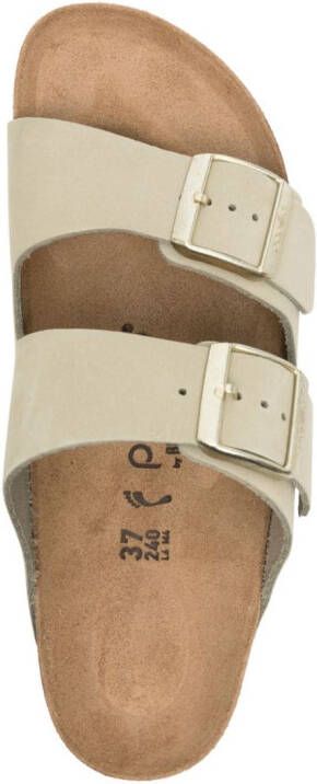 Birkenstock Arizona sandalen met plateauzool Beige