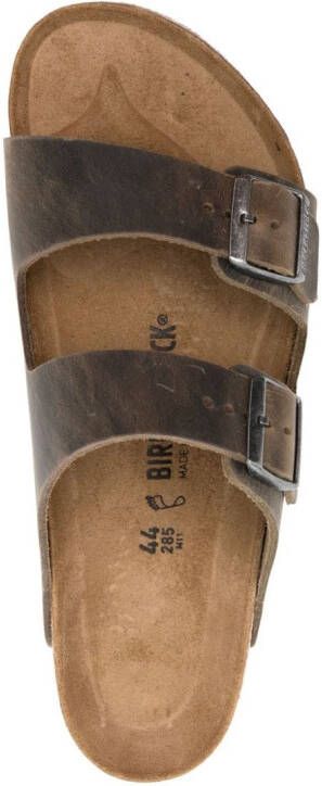 Birkenstock Arizona leren sandalen Bruin