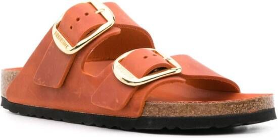 Birkenstock Arizona leren slippers Oranje