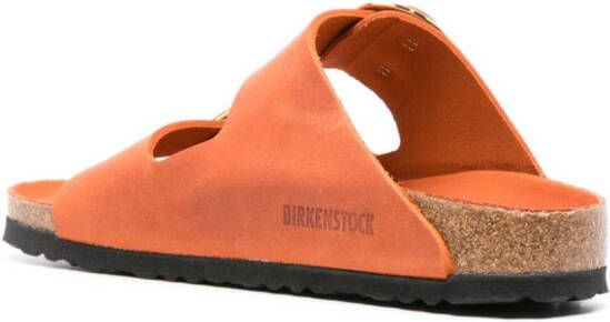 Birkenstock Arizona leren slippers Oranje