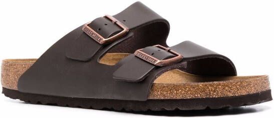 Birkenstock Arizona leren sandalen Bruin