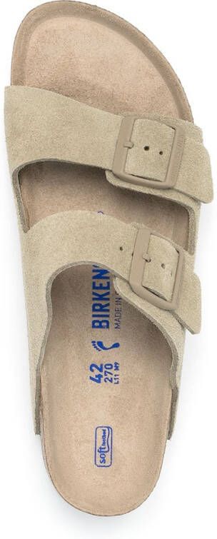 Birkenstock Arizona leren sandalen Groen