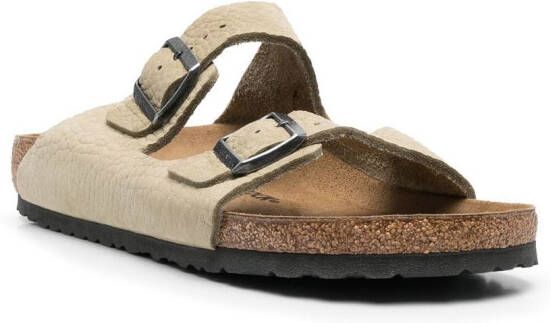 Birkenstock Arizona leren sandalen Groen