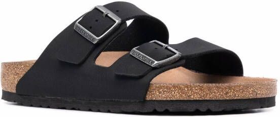 Birkenstock Arizona leren sandalen Zwart