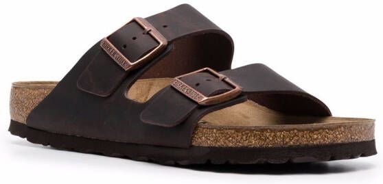 Birkenstock Arizona Oiled leren sandalen Bruin