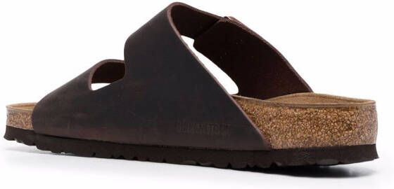 Birkenstock Arizona Oiled leren sandalen Bruin