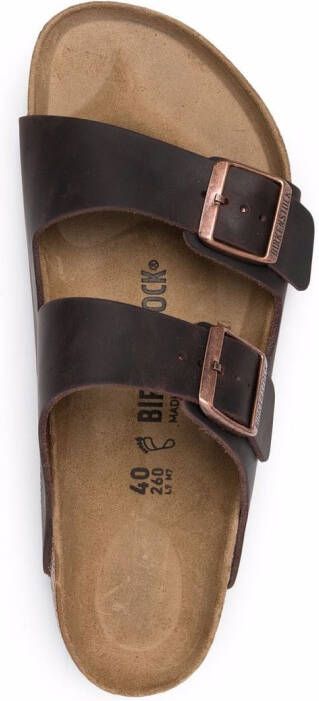 Birkenstock Arizona Oiled leren sandalen Bruin