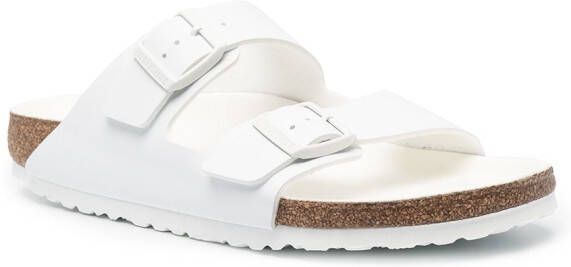 Birkenstock Arizona sandalen met dubbele bandjes Wit