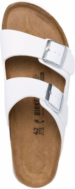 Birkenstock Arizona sandalen met dubbele bandjes Wit