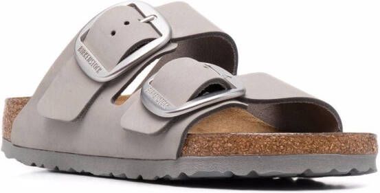 Birkenstock Arizona sandalen met dubbele gesp Grijs