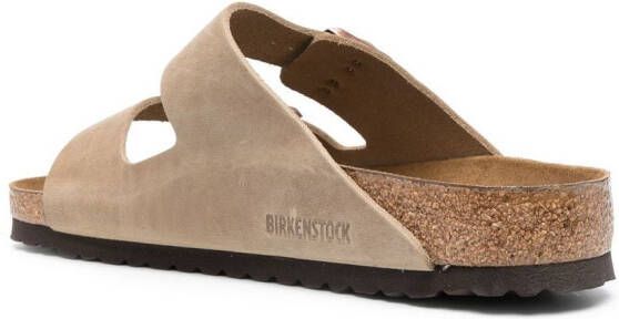 Birkenstock Arizona sandalen met gesp Beige