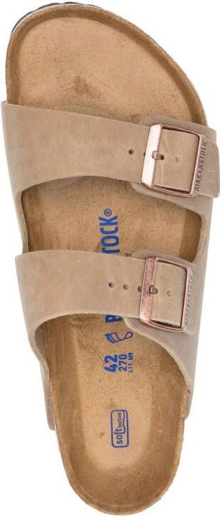 Birkenstock Arizona sandalen met gesp Beige