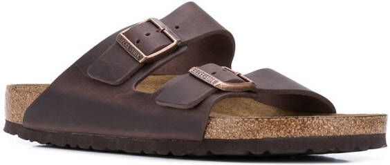 Birkenstock Arizona sandalen met gesp Bruin