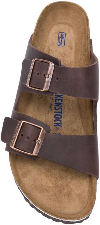 Birkenstock Arizona sandalen met gesp Bruin