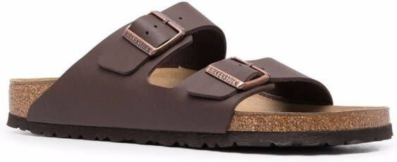 Birkenstock Arizona sandalen met gesp Bruin